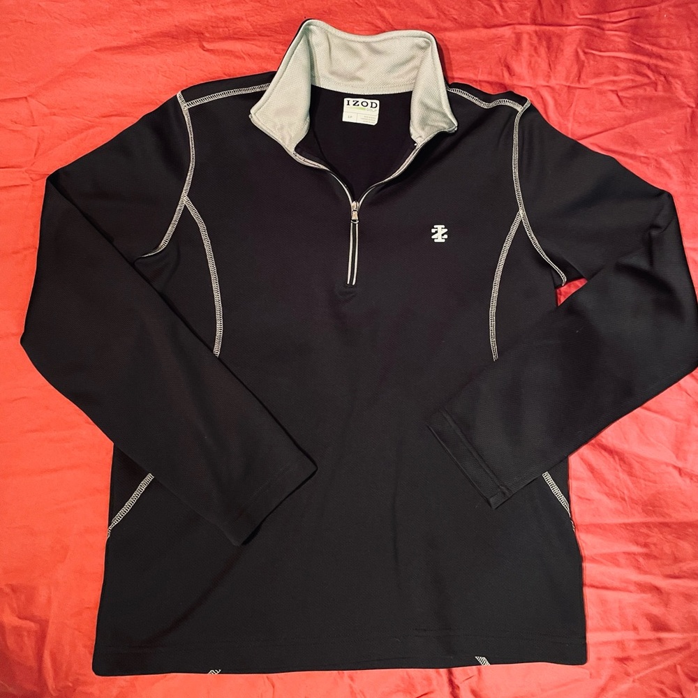 Izod Golf Men’s Long Sleeve 1/4 Zip Up Pullover